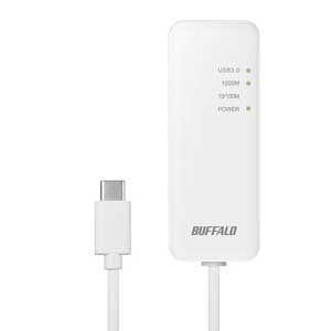 バッファロー Giga対応 Type-C USB3.1(Gen1)用 LANアダプター ホワイト LUA4-U3-CGTEシリーズ LUA4-U3-CGTE-WH 返品種別A|joshin|02
