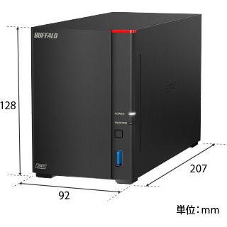 BUFFALOハードディスクNAS LS720D0802 4TB×2 8TB