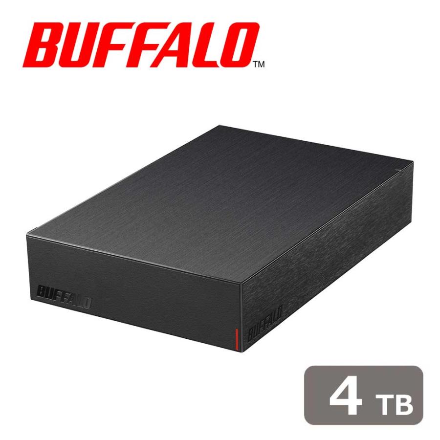 バッファロー BUFFALO バッファロー 外付けHDD HD-LE4U3-BB ブラックの商品画像（Yahoo!ショッピング）