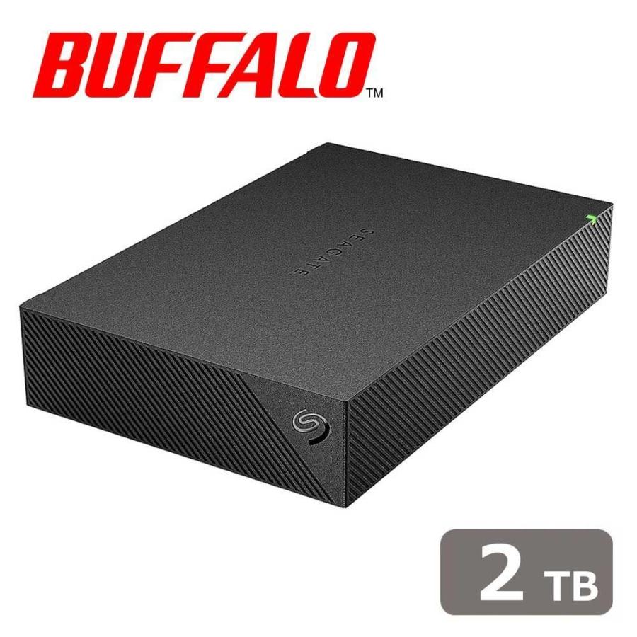 BUFFALO HDSGDA2U3B [Seagateコラボ 2TB ブラック] HDDの商品画像（Yahoo!ショッピング）