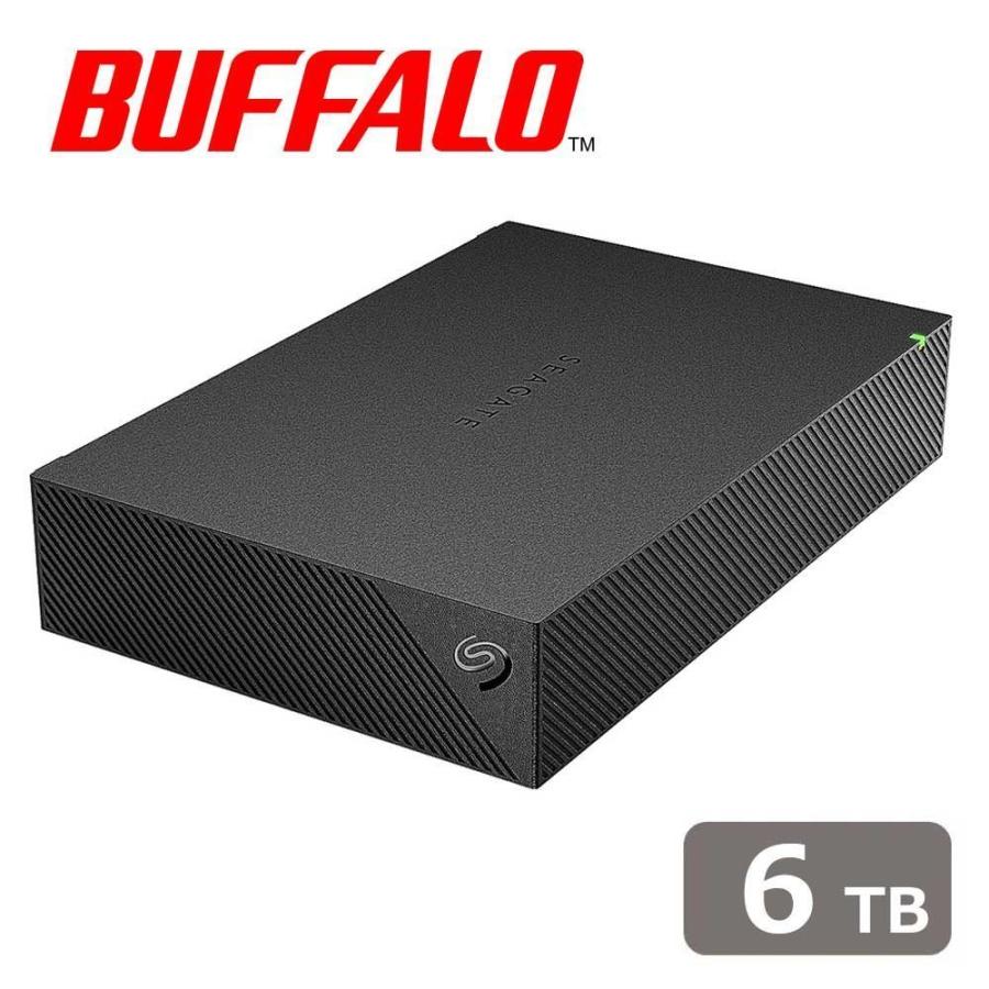 バッファロー｜BUFFALO Seagate製「TV録画」or「PC保存」につかえる外付けハードディスク 6TB HD-SGDA6U3-B 返品種別B の商品画像
