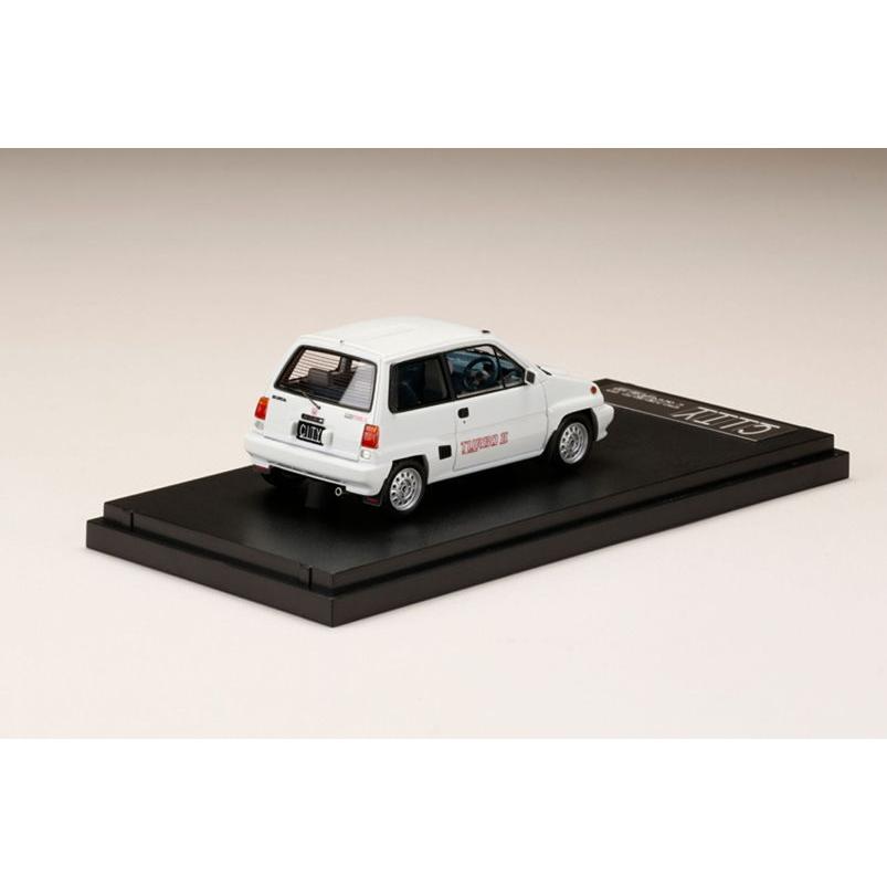 MARK43 1/ 43 ホンダ CITY TURBO II グリークホワイト(PM43139W)ミニカー 返品種別Bの画像