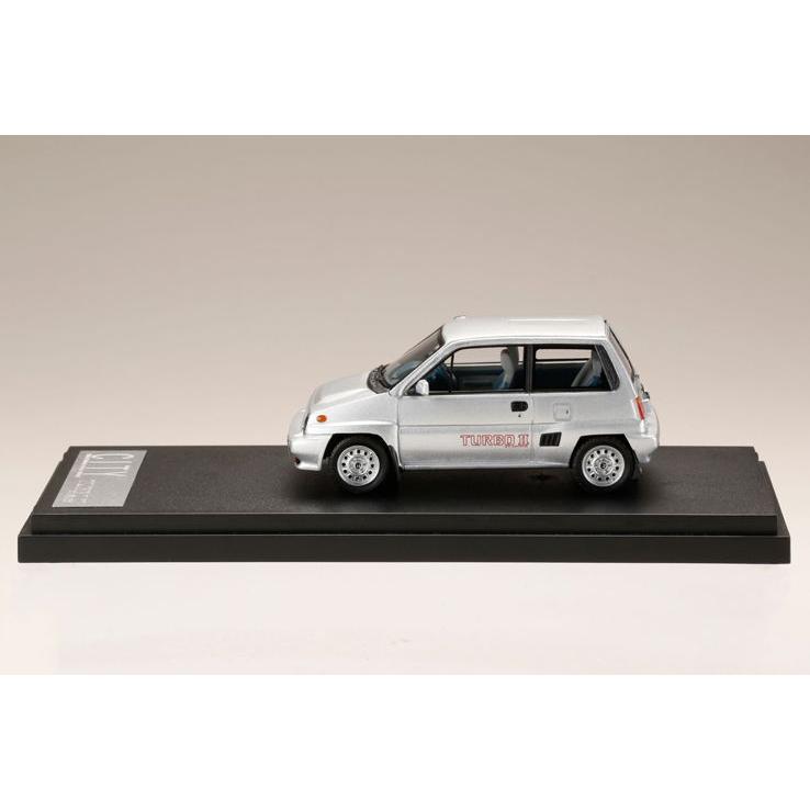 MARK43 1/ 43 ホンダ CITY TURBO II クオーツシルバーメタリック(PM43139S)ミニカー 返品種別Bの画像