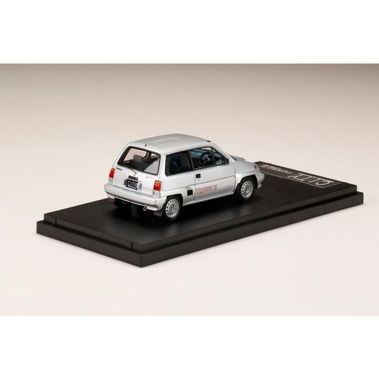 MARK43 1/ 43 ホンダ CITY TURBO II クオーツシルバーメタリック(PM43139S)ミニカー 返品種別Bの画像