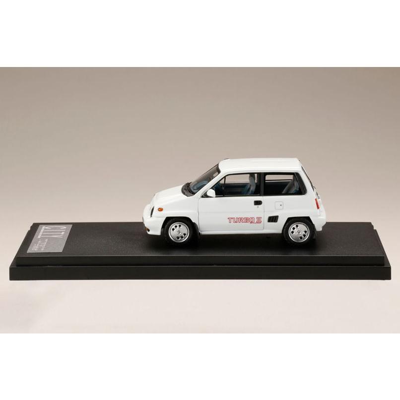MARK43 1/ 43 ホンダ CITY TURBO II 純正オプション ホイール装着車 グリークホワイト(PM43139AW)ミニカー 返品種別Bの画像
