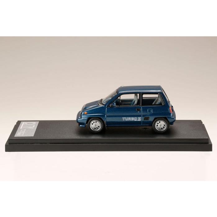MARK43 1/ 43 ホンダ CITY TURBO II 純正オプション ホイール装着車 トニックブルーメタリック(PM43139ABL)ミニカー 返品種別Bの画像