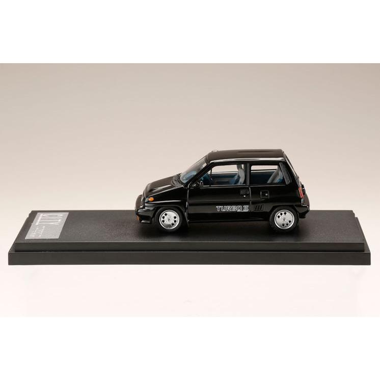 MARK43 1/ 43 ホンダ CITY TURBO II 純正オプション ホイール装着車 ブラック(カスタムカラー)(PM43139ABK)ミニカー 返品種別Bの画像