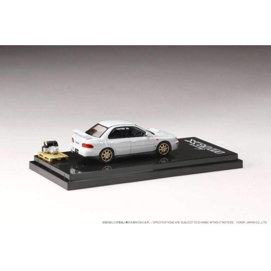 ホビージャパン 1/ 64 スバルインプレッサ WRX (GC8) STi Version II / エンジンディスプレイモデル付 フェザーホワイト(HJ643013SW)ミニカー 返品種別B|Joshin web|01