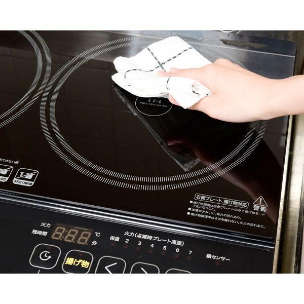 YAMAZEN 卓上IH調理器 ブラック YAMAZEN YES-WL1456-B 返品種別Aの画像