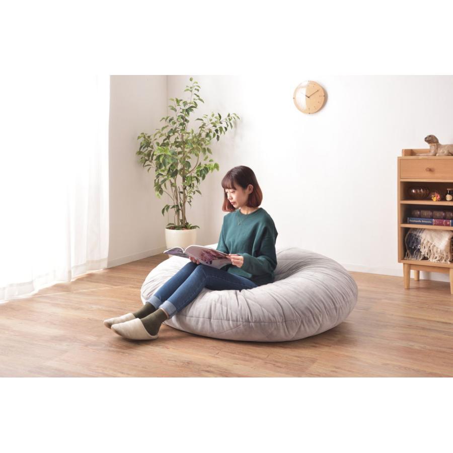 東谷 ビーズクッション(オレンジ) LSS-802OR 返品種別Aの画像