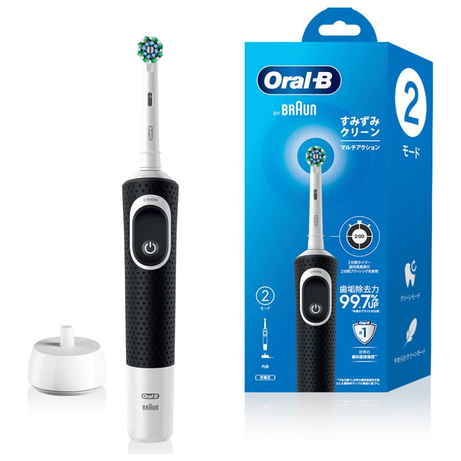 BRAUN 電動歯ブラシ オーラルB すみずみクリーン D1004132BKN 買取価格比較