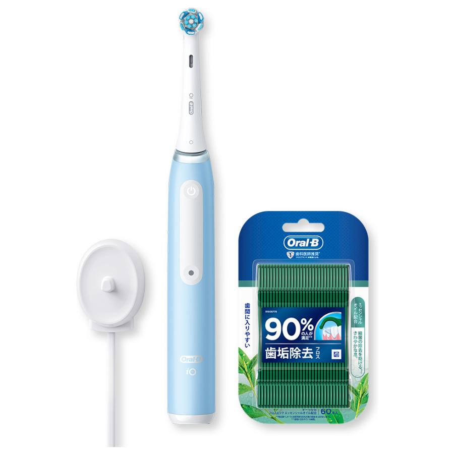ブラウン 電動歯ブラシ (アイスブルー) フロスピックセット BRAUN Oral  