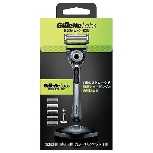 P&G ジレットラボ角質除去バー搭載4Bホルダー付き 替刃5個 P＆GJapan