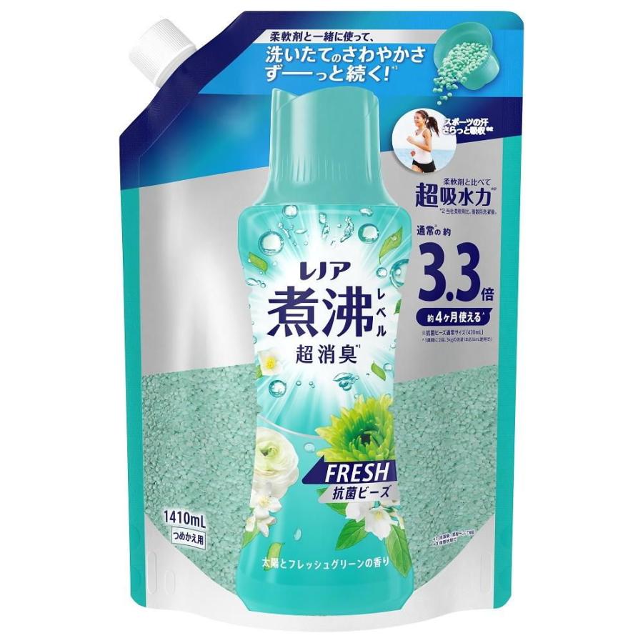 P&G レノア煮沸レベル消臭抗菌ビーズみずみずしく香るフレッシュグリーンの香りつめかえ用超特大 1410ml P＆GJapan 返品種別A ...