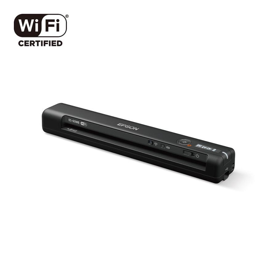 EPSON A4モバイルスキャナー ES-60WB ブラックの商品画像（Yahoo!ショッピング）