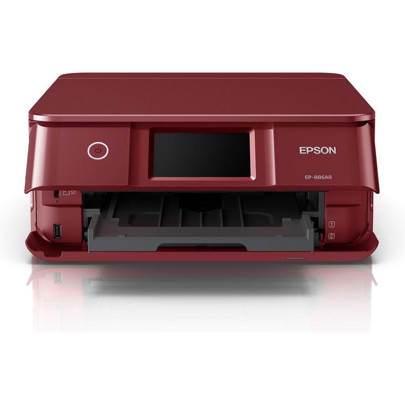 エプソン A4カラーインクジェットプリンター複合機(レッド) EPSON Colorio(カラリオ) EP-886AR 返品種別A｜joshin｜07