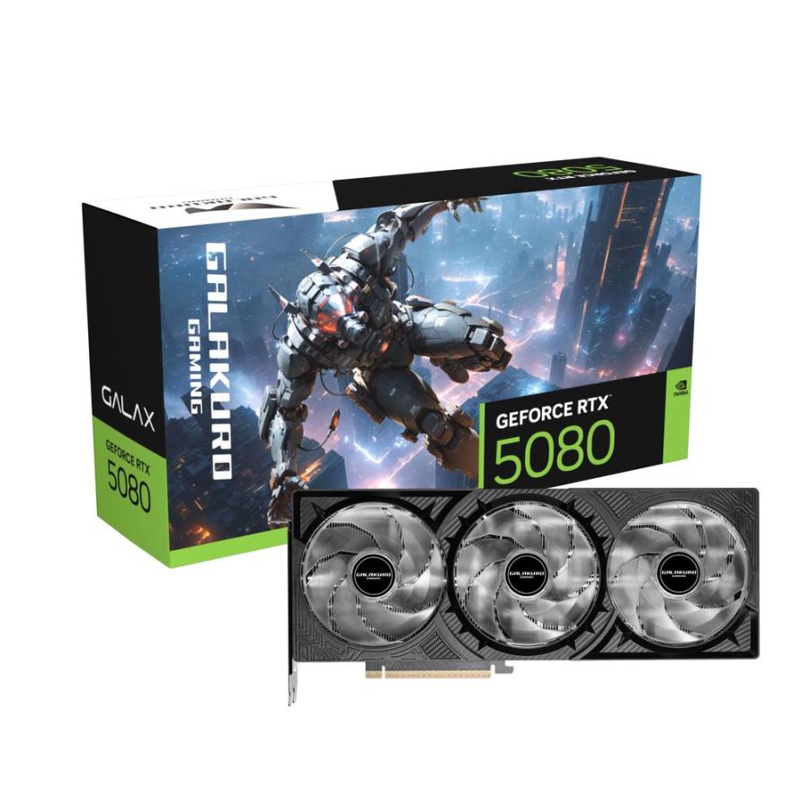 玄人志向 GALAKURO GAMING NVIDIA GeForce RTX 5080 GDDR7 16GBメモリ搭載 /  PCI Express 5.0 グラフィックスボード GG-RTX5080-E16GB/ OC/ TP 返品種別B の商品画像