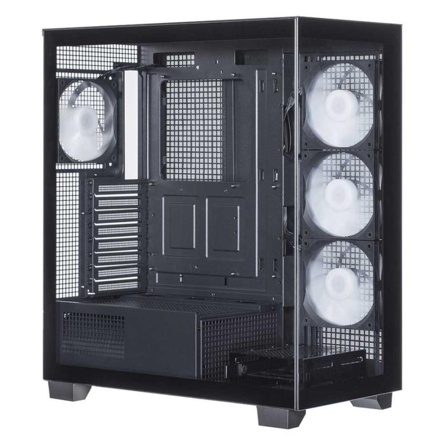 玄人志向 ATX/ MicroATXマザーボード対応 ガラスパネル(フロント