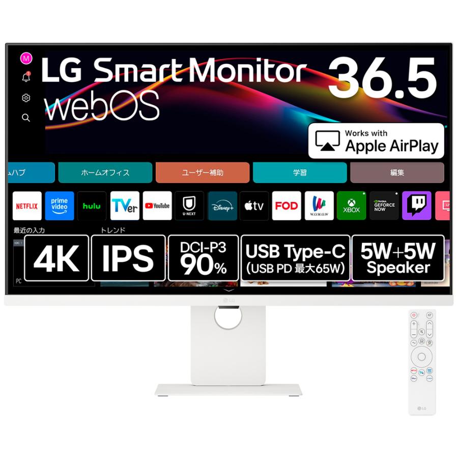 LGエレクトロニクス 液晶ディスプレイ(36.5型/ IPS/ 4K UHD 3840