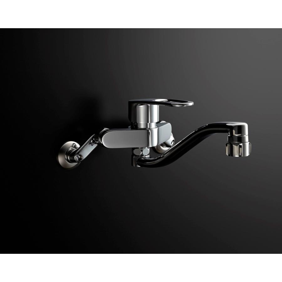 LIXIL（リクシル） 壁付き2穴 シングル混合栓(キッチン用) (水栓