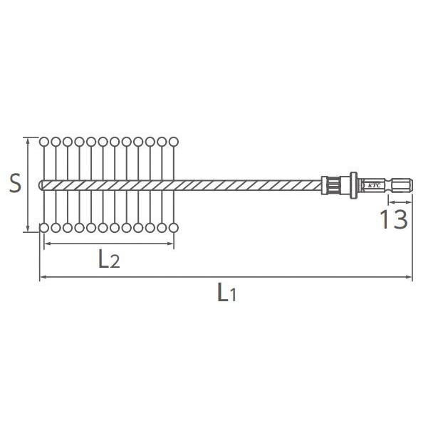 KTC(京都機械工具) シリンダポリッシャ (φ59mm) KTC ACP-59FH 返品種別B