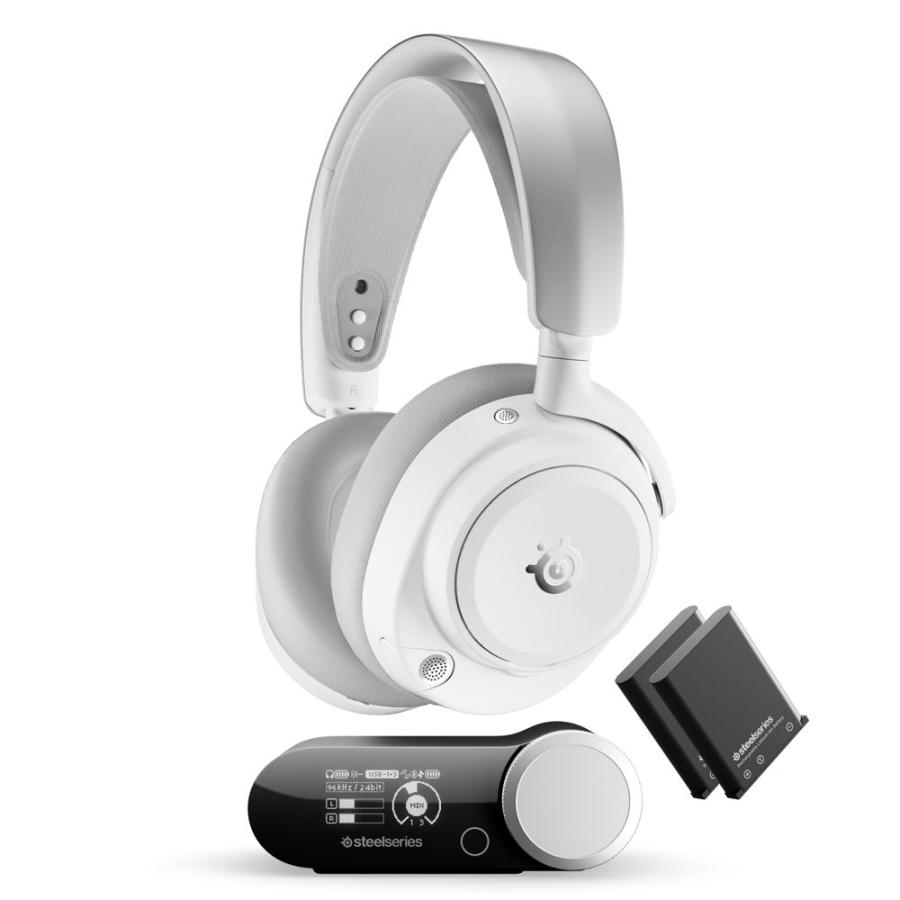 SteelSeries(スティールシリーズ) ゲーミングヘッドセット Arctis Nova Pro Omni(PC PlayStation Xbox Switch White) 61722 返品種別A