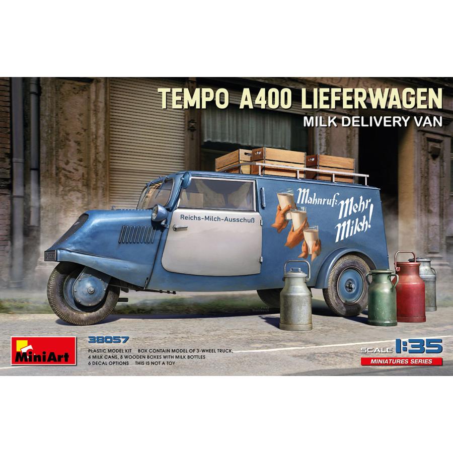 ミニアート（MiniArt） 1/ 35 Tempo A400 リーファーワーゲン 牛乳配達