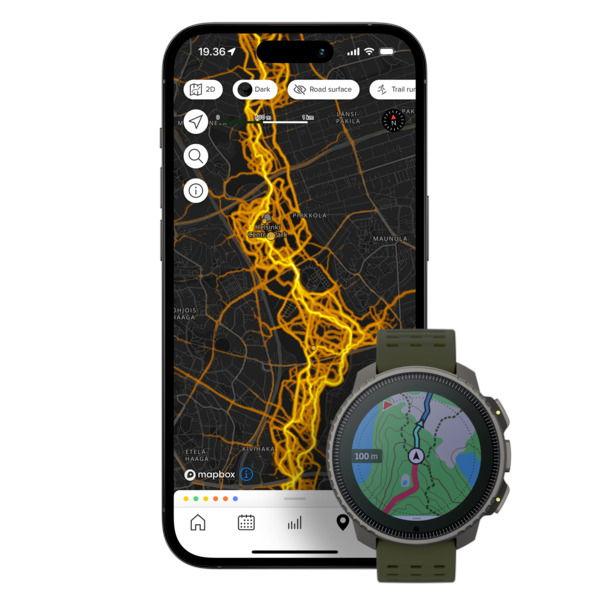 スント (国内正規品)SUUNTO VERTICAL TITANIUM SOLAR FOREST スマートウォッチ(フォレスト) SS050859000 返品種別Bの画像