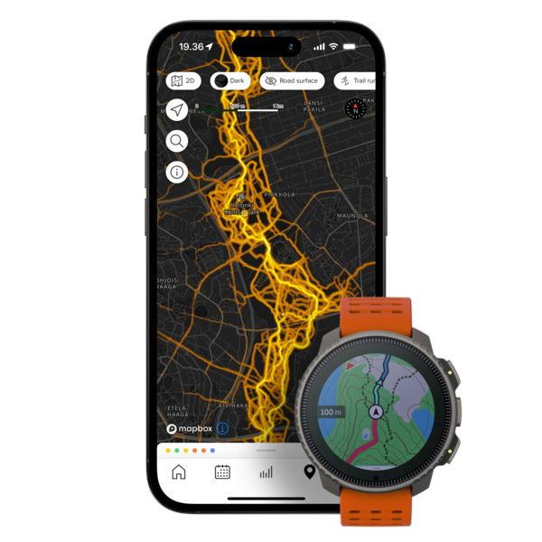 スント (国内正規品)SUUNTO VERTICAL TITANIUM SOLAR CANYON スマートウォッチ(キャニオン) SS050861000 返品種別Bの画像