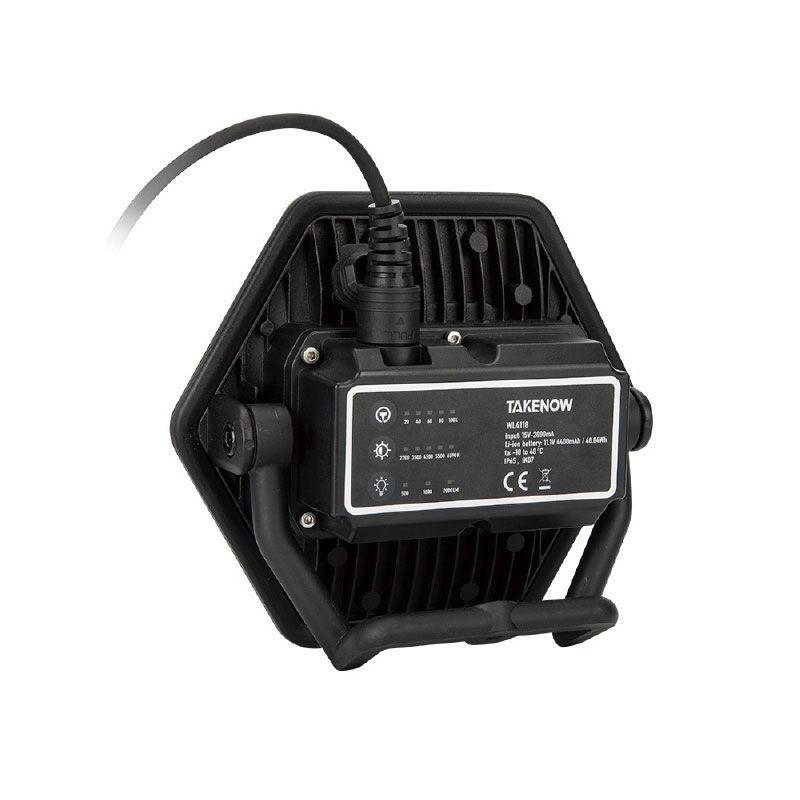 テイクナウ 充電式LED五光色ワークライト 11.1V 4400mAh 別売三脚スタンド取付可能 高速接続充電器付き TAKENOW WL4118 返品種別A_1