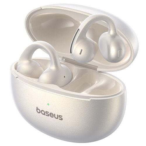 ベースアス イヤーカフ型完全ワイヤレスイヤホン(ステラーホワイト