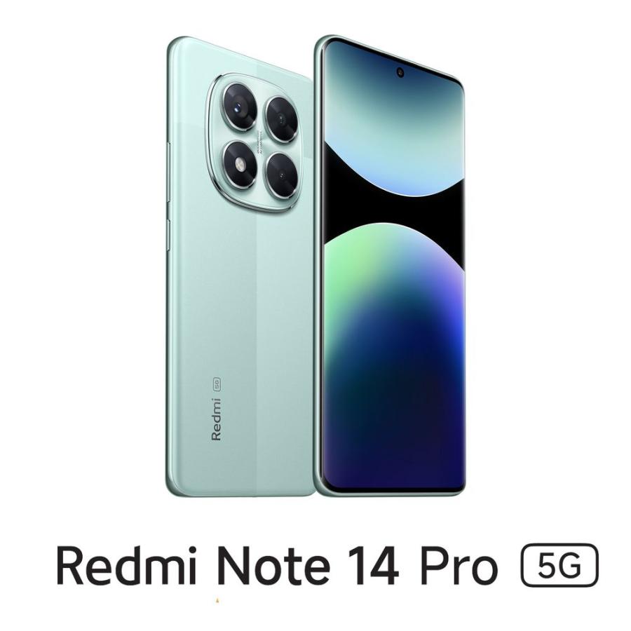 Redmi Note 14 Pro 5G 本体 コーラルグリーン Xiaomi Xiaomi(シャオミ) Redmi Note 14 Pro 5G (8GB/ 256GB