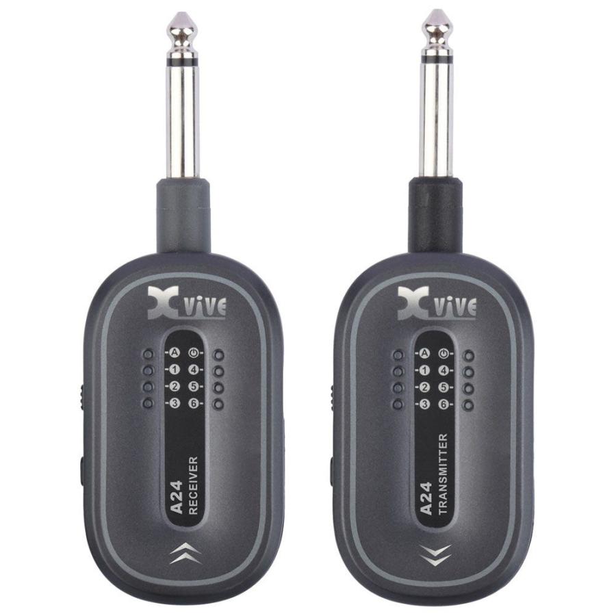 エックスバイブ ギター用ワイヤレスシステム(グレー) Xvive XV-A24GY