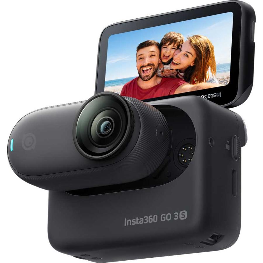 Insta360 アクションカメラ「Insta360 GO 3S」(128GB)ミッドナイトブラック CINSAATA-GO3S128K 返品種別B（Yahoo!・Joshin web）