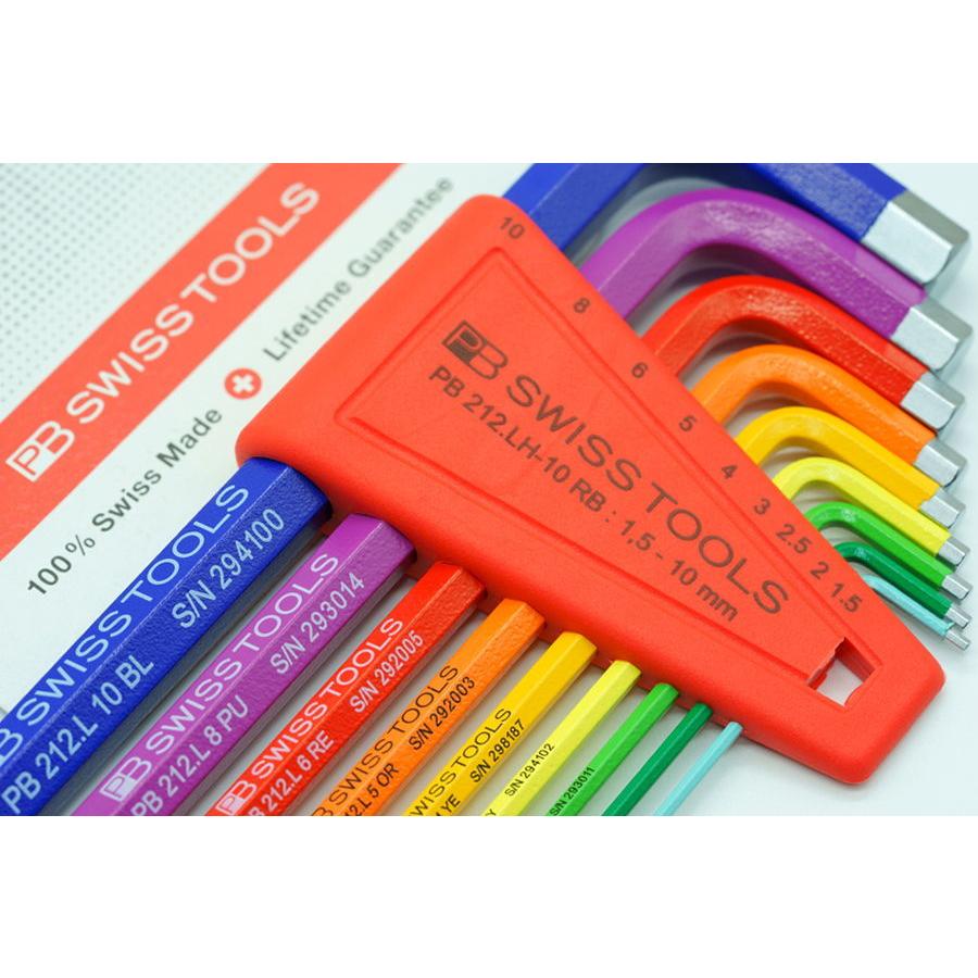 PB SWISSTOOLS 212LH-10RBCNロングレインボーレンチセット Amazon | PB SWISS TOOLS 212LH-10RBCN ボール付ロング