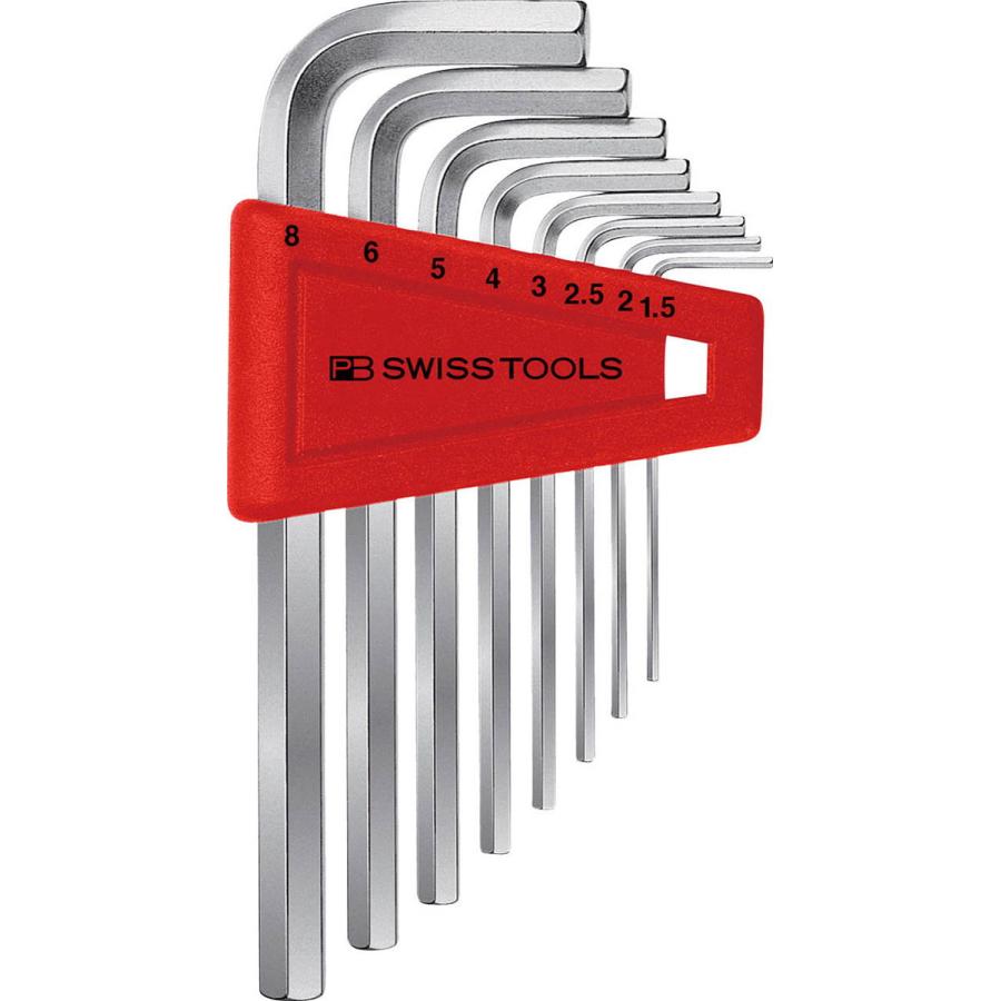 PB SWISS TOOLS PBスイスツールズ ホルダー付六角棒レンチセット(8本