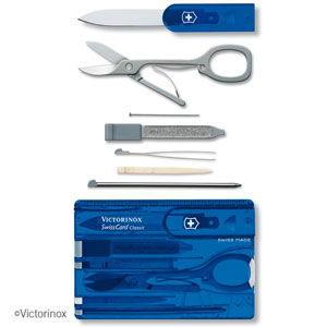 ビクトリノックス マルチツール スイスカード(ブルートランスペアレント)  返品種別A | VICTORINOX | 01