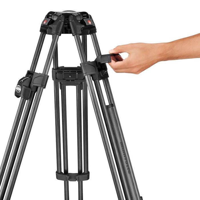 マンフロット 645 FAST ツインビデオ三脚 カーボン Manfrotto MVTTWINFC 返品種別Aの画像