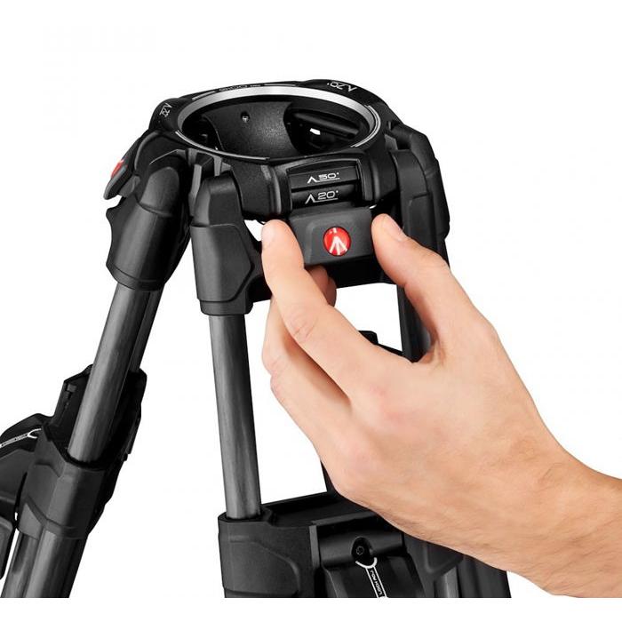 マンフロット 645 FAST ツインビデオ三脚 カーボン Manfrotto MVTTWINFC 返品種別Aの画像