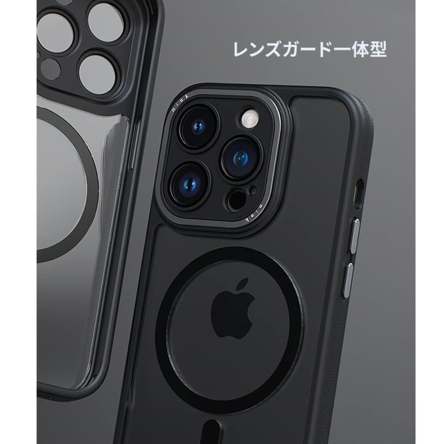 miak iPhone 15 Plus用 レンズガード一体型MagSafe対応クリアケース(ピンク) MA52199I15PL 返品種別A｜joshin｜08