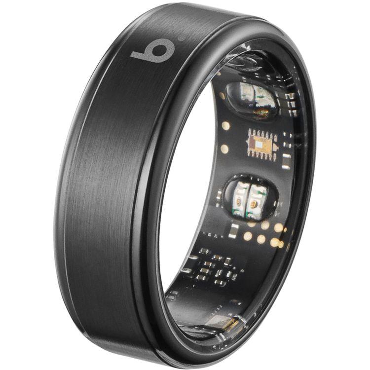 b.ring スマートリング G2 ステンレスモデル 健康管理 睡眠管理 AI分析 Android iPhone対応 専用アプリ 最大7日間持続 IP68 5ATM 防水 歩数計 超軽量 ポータブル充電ケース付き (ブラック, US12号（日本基準26〜28号/内周67.5mm）)の商品画像（Yahoo!ショッピング）