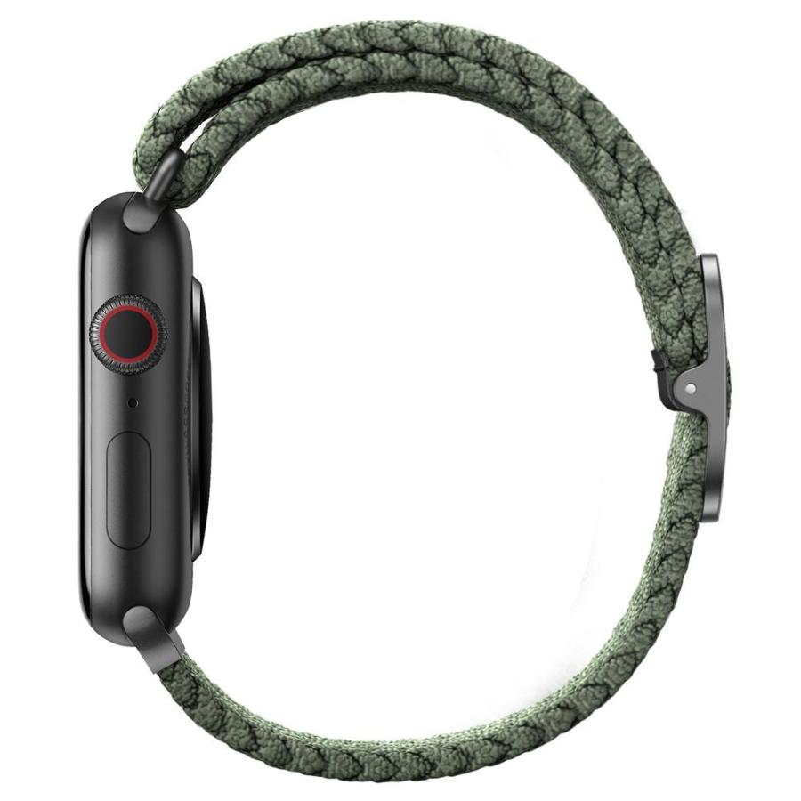 UNIQ Apple Watch 38/ 40/ 41mm用 BRAIDED STRAP(CYPRESS GREEN) UNIQ ASPEN UNIQ-40MM-ASPGRN 返品種別A｜joshin｜04