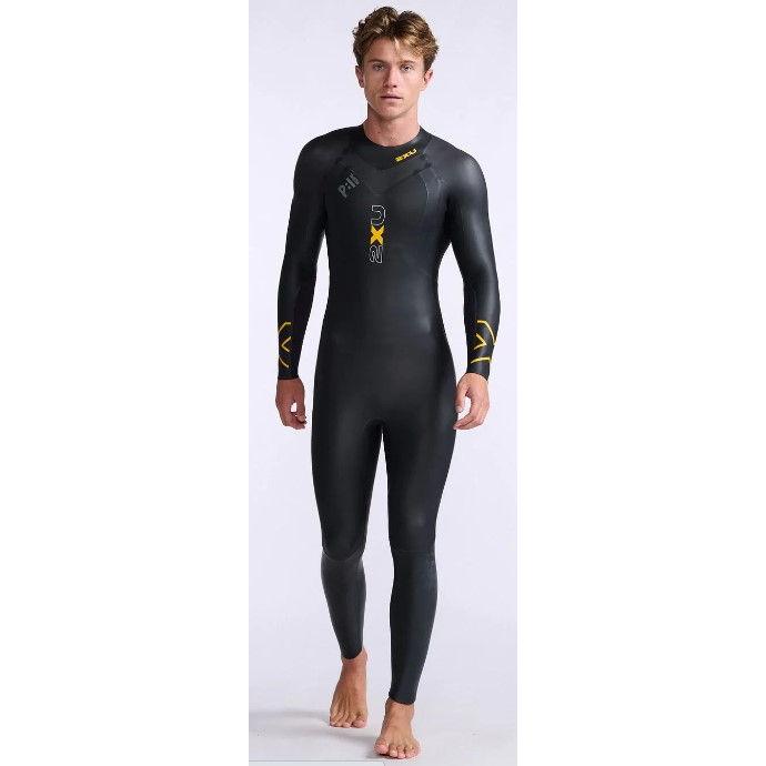 2XU メンズ トライアスロン用ウェットスーツ BLK/AMB サイズ：M 2XU メンズ トライアスロン用ウェットスーツP:1 プロペル