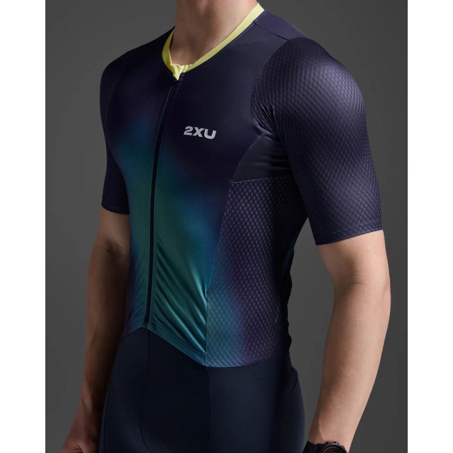2XU トライアスロンスーツ MT7394d-MDN-CLM Aero Hex Sleeved