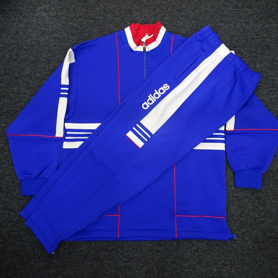 日本代表　ジャージ　上下セット　XO　 アディダス　adidas　青　サッカー adidas（アディダス） [最終処分価格!!] 旧規格adidas ジャージ上下
