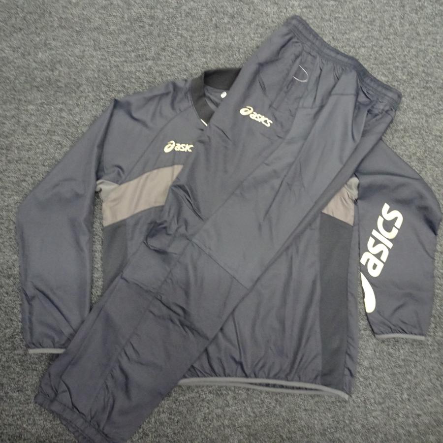 asics ピステ 上下セット サイズO 新品未使用タグ付き ブラック×プラチナ asics ピステ 上下セット サイズO 新品未使用タグ付き ブラック