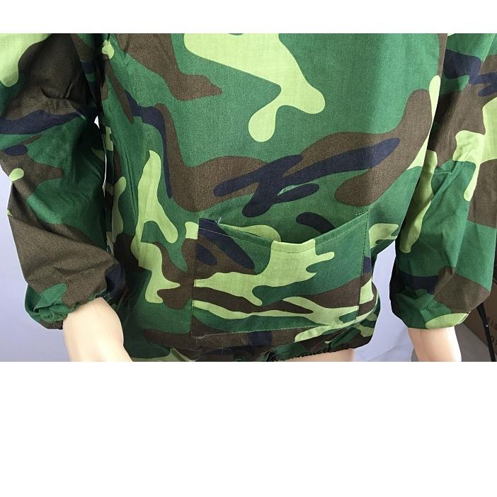 養蜂 防護服 上下 2点 セット 作業服 作業着 フェイスネット付 害虫 駆除 仕事 作業 業務用 蜂防護服 ミツバチ 養蜂着 （ホワイト / 迷彩） |  | 15