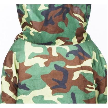 養蜂 防護服 上下 2点 セット 作業服 作業着 フェイスネット付 害虫 駆除 仕事 作業 業務用 蜂防護服 ミツバチ 養蜂着 （ホワイト / 迷彩） |  | 18