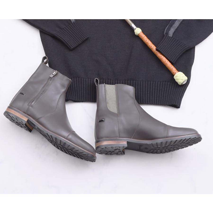 乗馬用品 Cavallo フィールド 本革 ショートブーツ ファンゴブラウン 