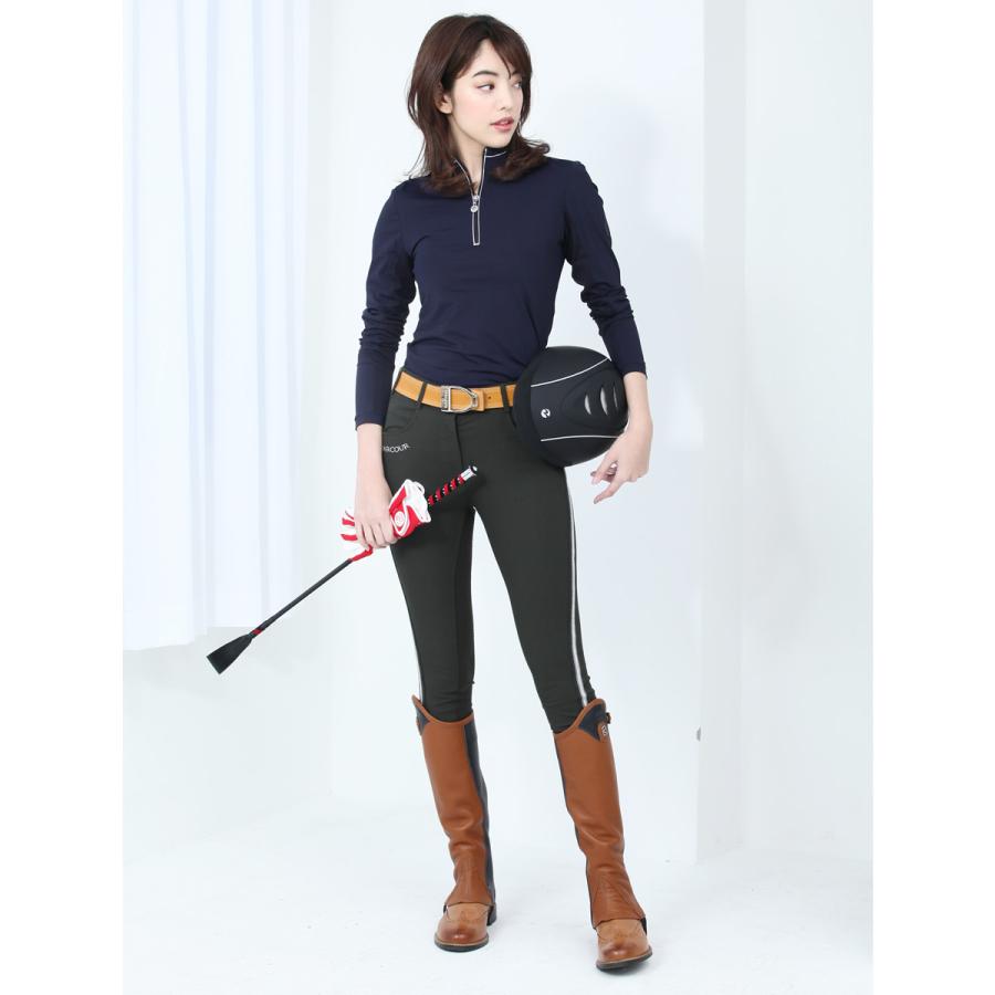 乗馬用品 Cavallo ダイナミック 本革 チャップス ブラック 乗馬 馬具